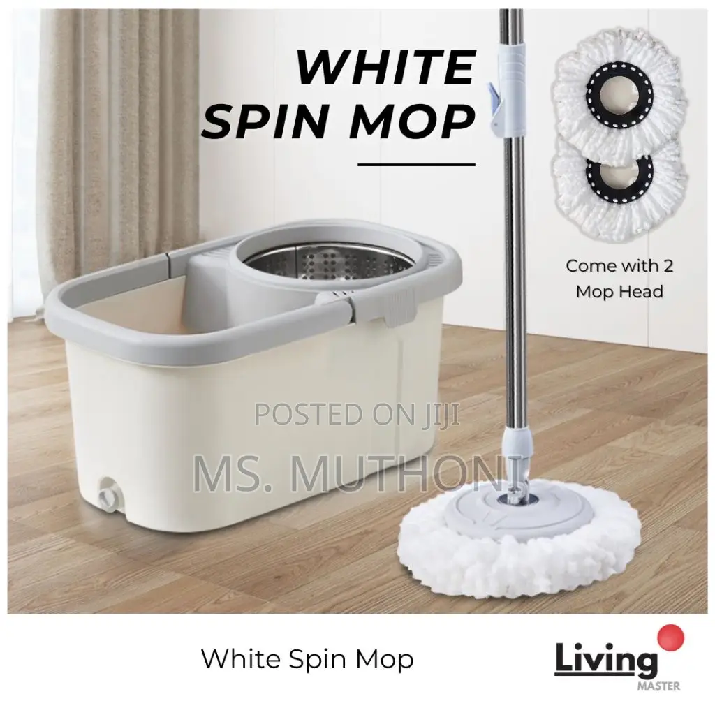 Spin Mop With 2 Mop Heads