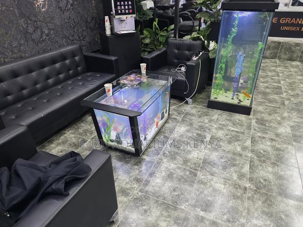 Showroom Centerpiece - Glass Aquarium Table