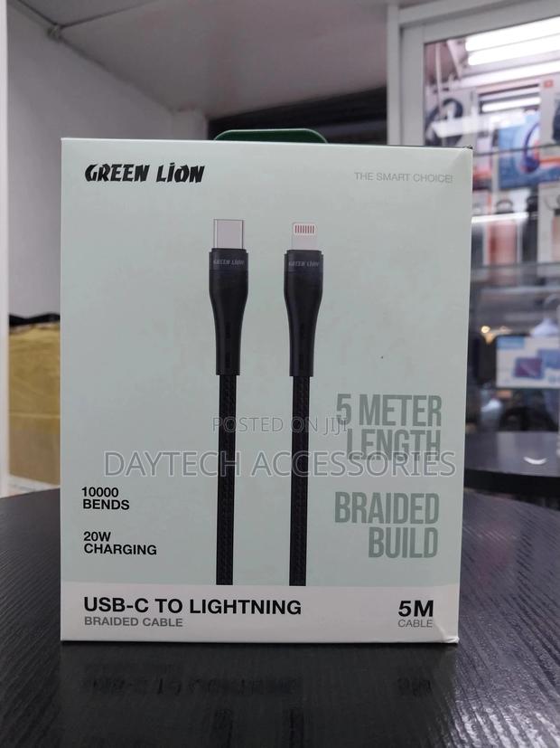 Green Lion Usb-C to Lightning Braided - thumbnail 2