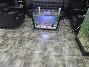 Nature-Themed Coffee Table - Live Fish Aquarium