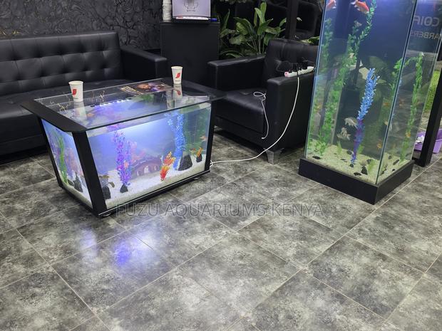 Gorgeous Illuminated Coffee Table Aquarium – Pure Magic in Every Angle - main view