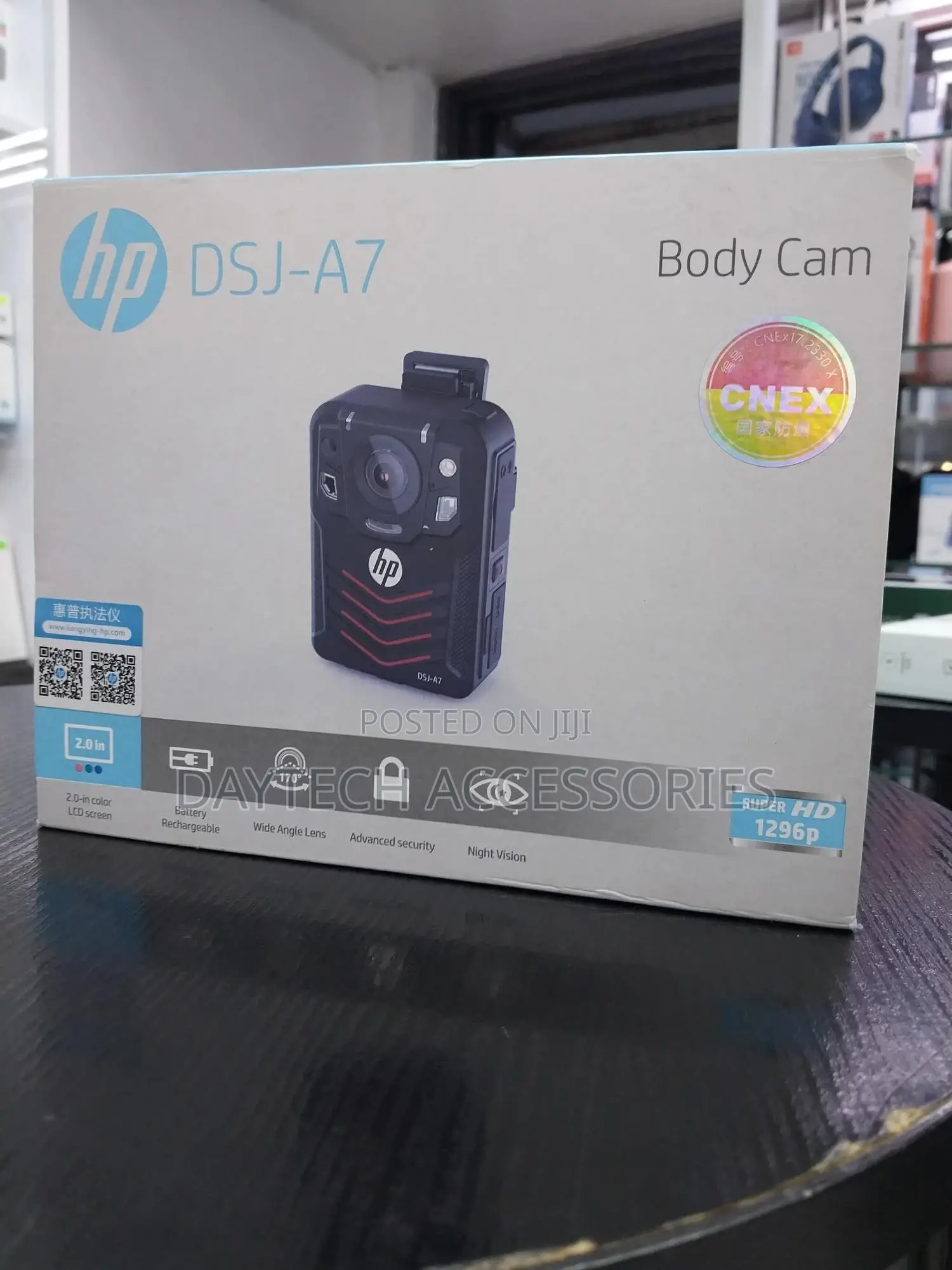 An Hp DSJ-A7 Body Camera,
