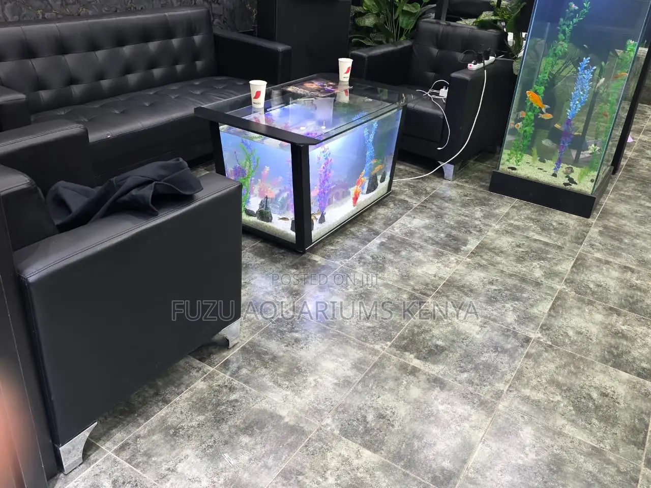 Modern Art Aquarium Table - Unique Complete