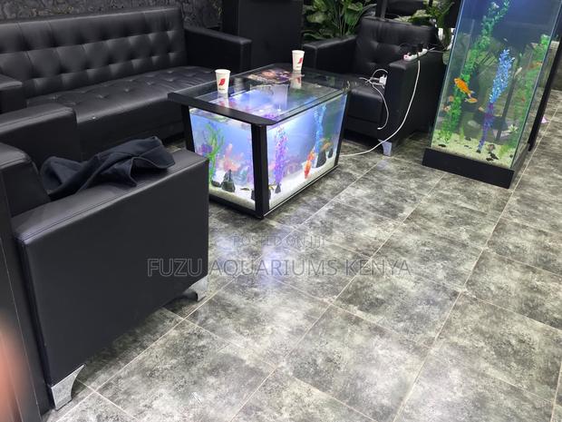Modern Art Aquarium Table - Unique Complete - main view