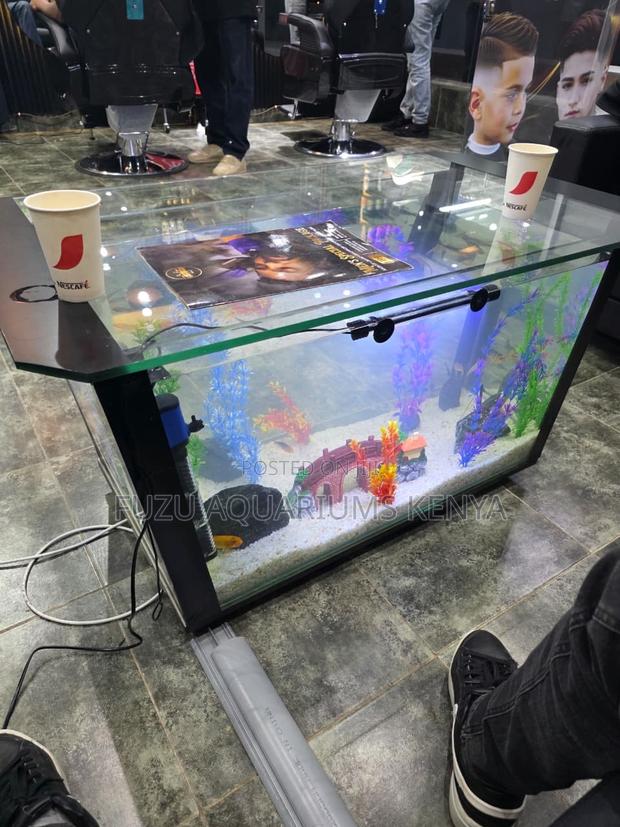Architectural Aquarium Table - Unique Build - main view