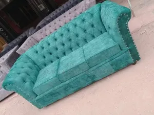 3-Seater Green Chesterfield Tufted Sofa
