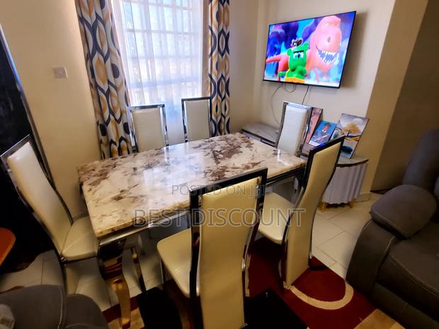 Dining Table, Marble Top 6 - Seater - main view