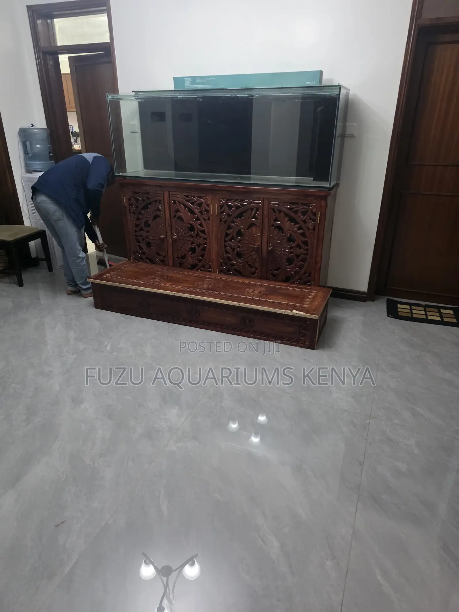 Dream 6ft Planted Aquarium on Hand-Carved Teak Masterpiece