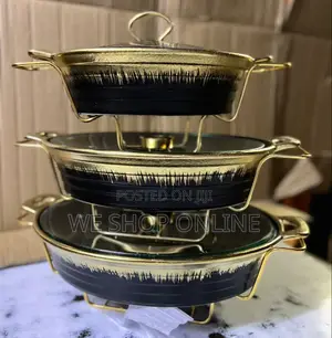 3pc Ceramic Chaffing Dishes
