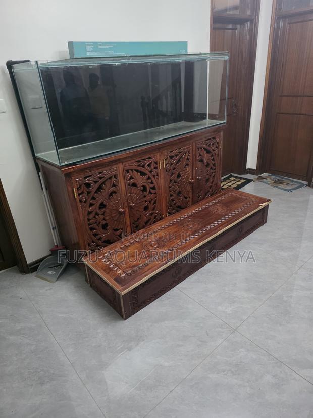 Ultimate 6ft Royal Aquarium on Artisan Teak Cabinet – 100% Complete
