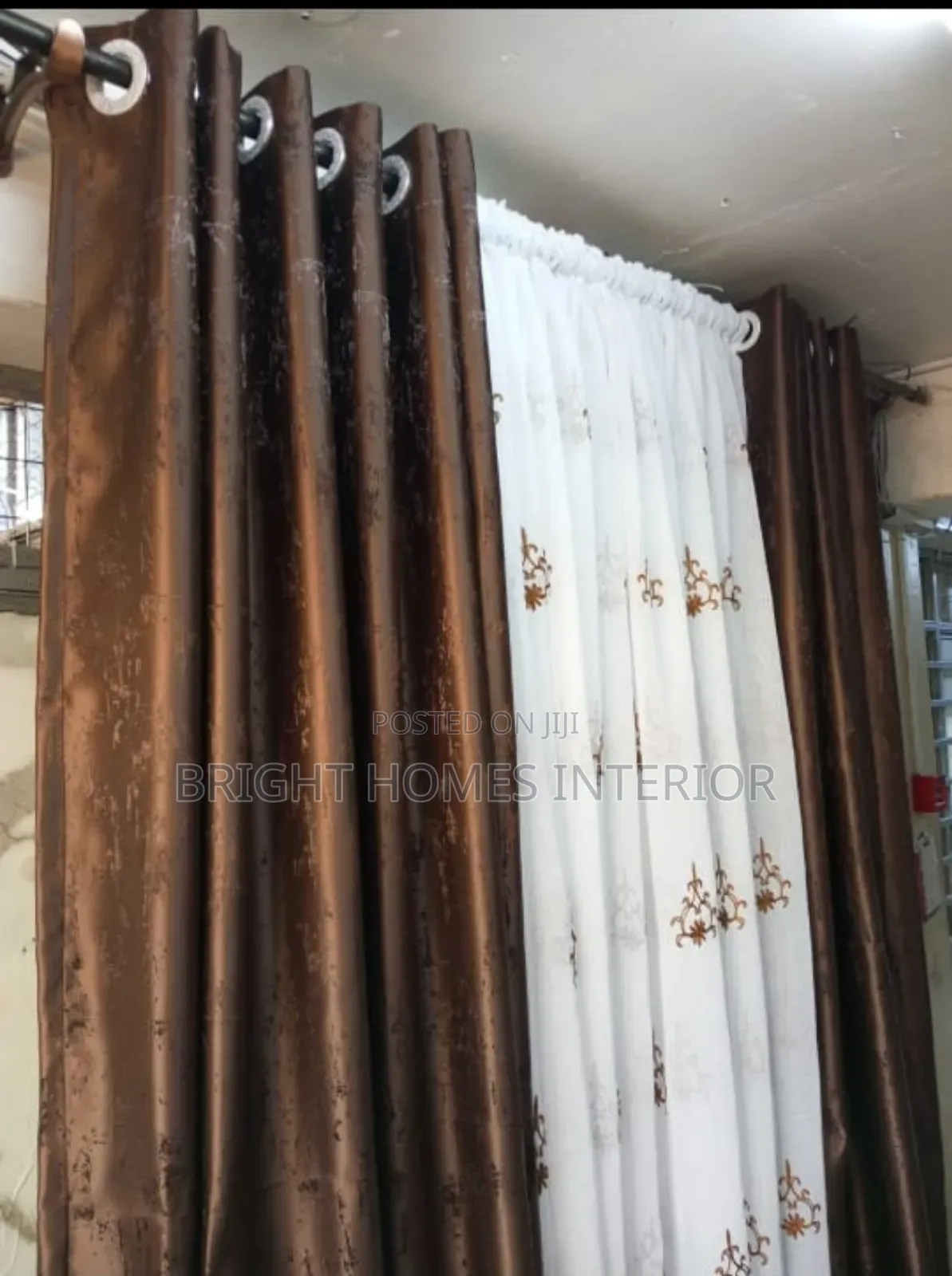 Chocolate Brown Beautiful Curtain for the Dining Room