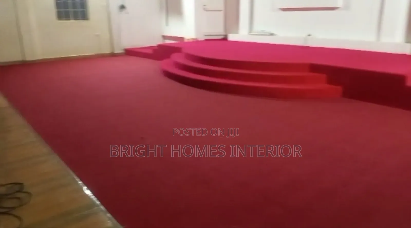 Modern Church Red Carpet Available