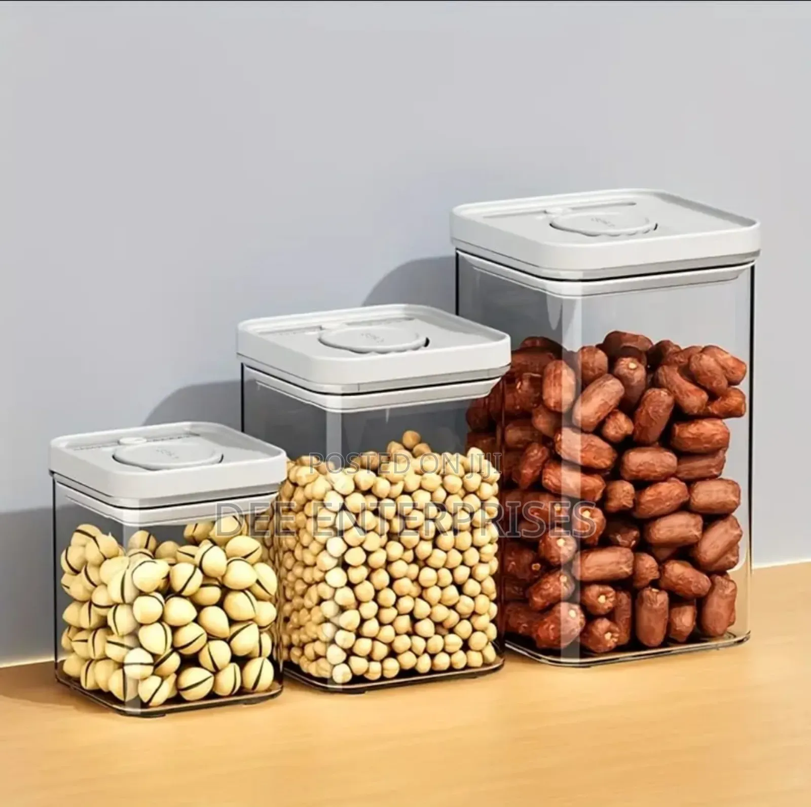 3 PCS Airtight Press-to-Seal Food Storage Container With Lid