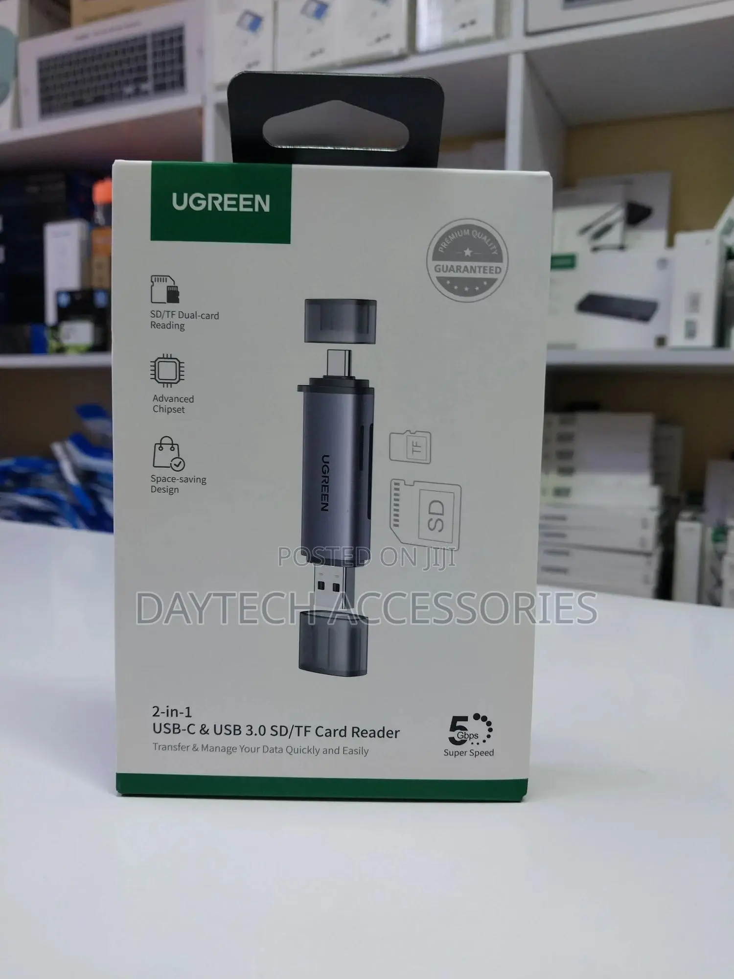 Ugreen 2-in-1 Usb-C Usb 3.0 Sd/Tf Card Reader.