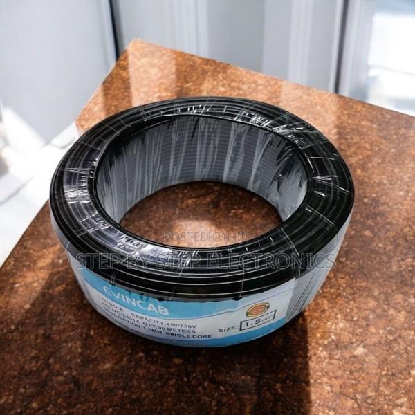 Elvin Cost-Effective Black 1.5mm 90m Heavyduty Wiring Electrical Cable - main view
