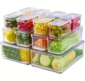 14pcs Stackable Fridge Storage Organizers