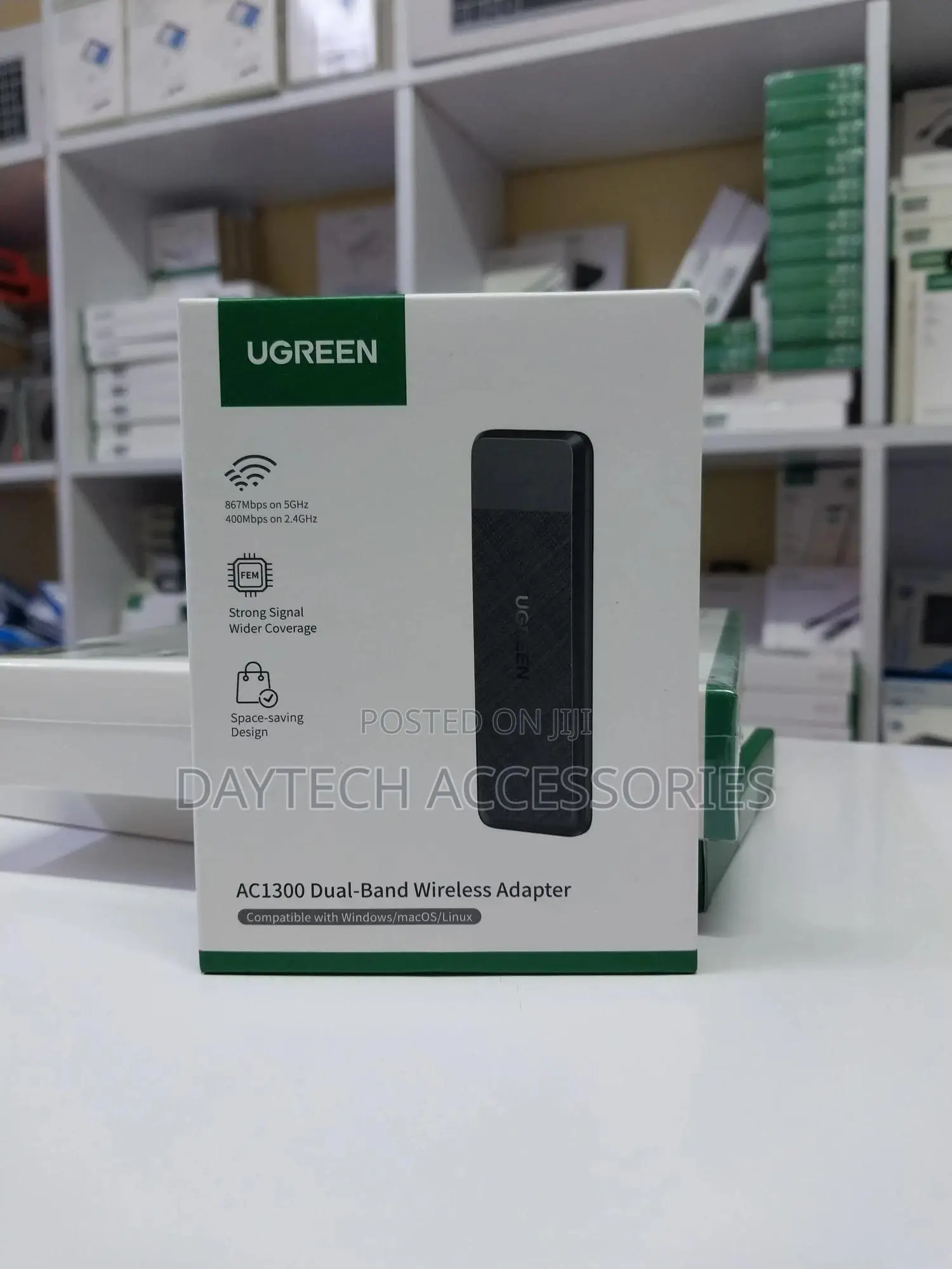 Ugreen Ac1300 Dual Band Wifi Adapter Usb 3.0 Wireless Network Dongle