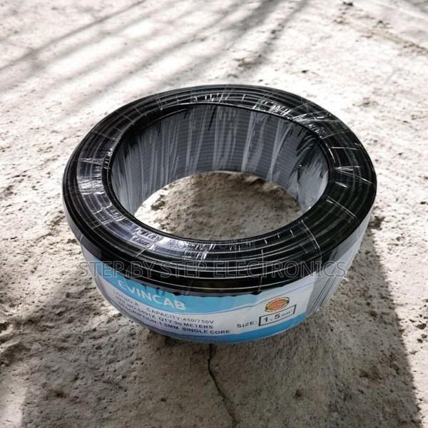 Elvin Long-Lasting Black 1.5mm 90m Flexible Wiring Electrical Cable