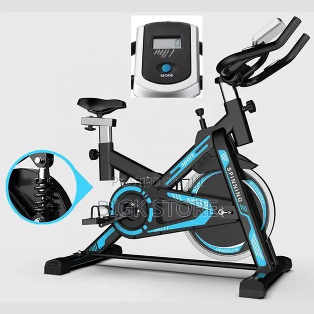 Cardio Spin Bike Machine With Adjustable Seat - main view