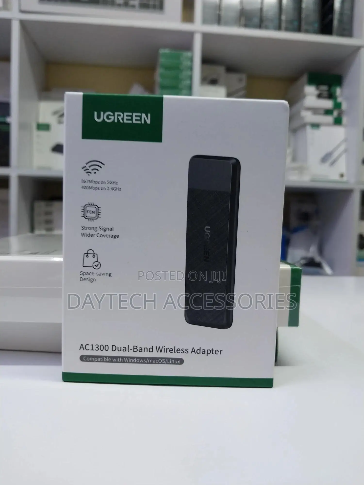 Ugreen Ac1300 Dual Band Usb 3.0 Wifi Dongle Wlan Network Adapter
