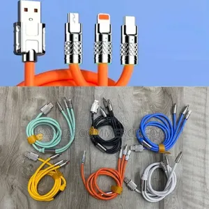 3 in 1 Heavy Duty Lightning, Usb-C, and Micro-Usb Charging Cable