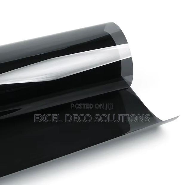 Premium Blackout Door Window Film | Full Coverage