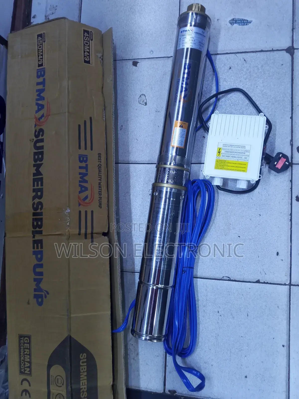 Submersible Pump Btmax 1hp. 0.75kw