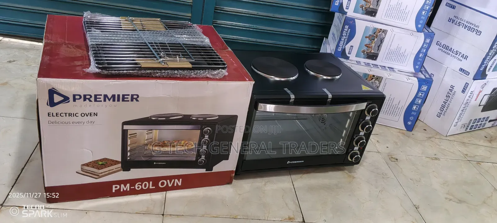 Premier 60l Commercial Electric Oven With 2 Electric Hotplates