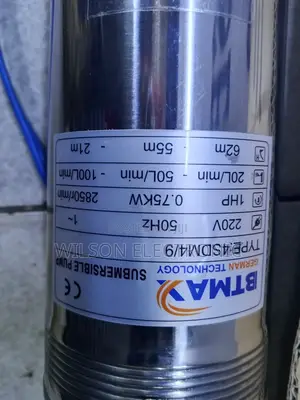 Submersible Pump Btmax 1hp. 0.75kw