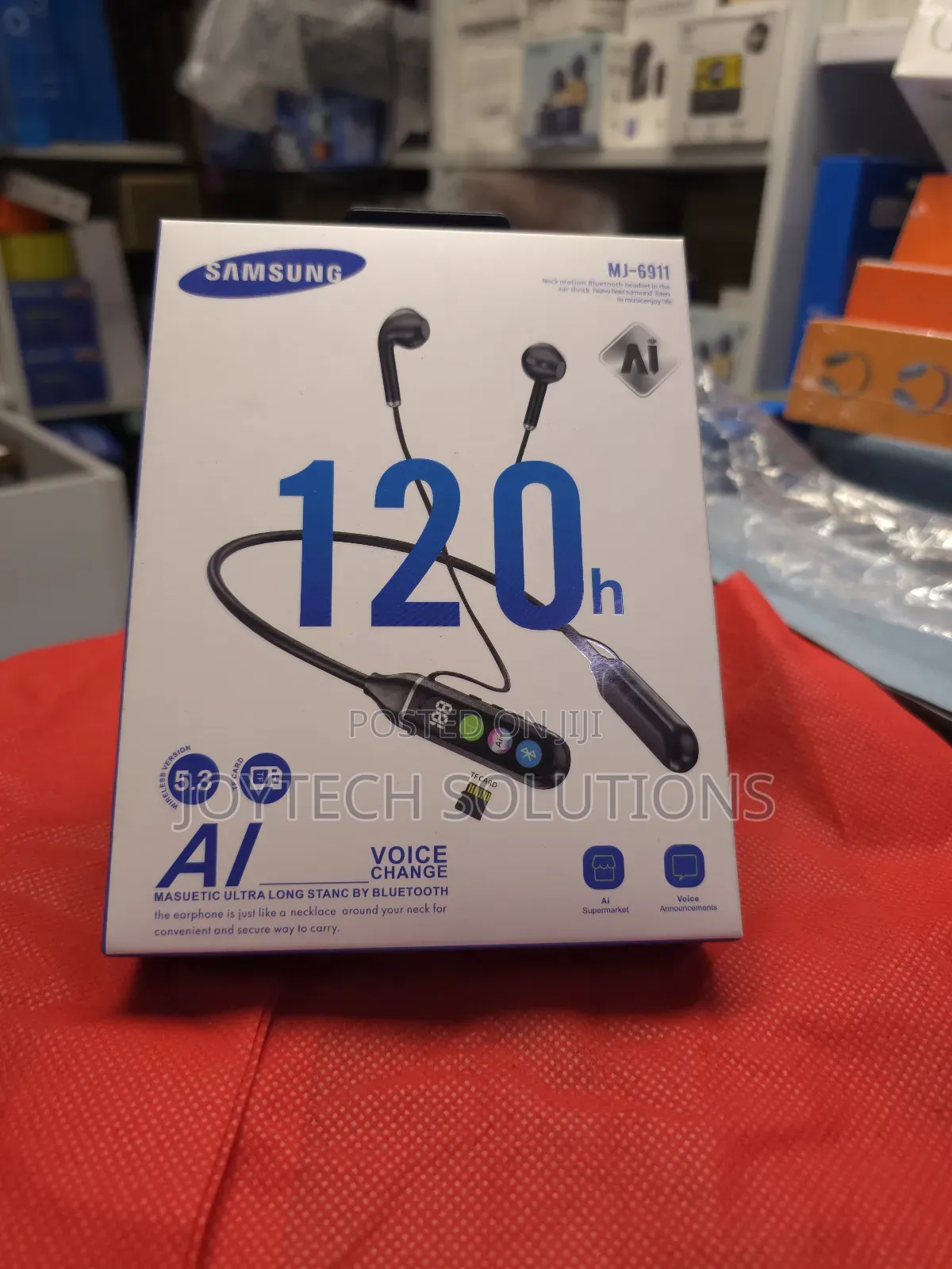 Bluetooth Earplug Headphones, Neckband Wireless Earbuds Earplugs