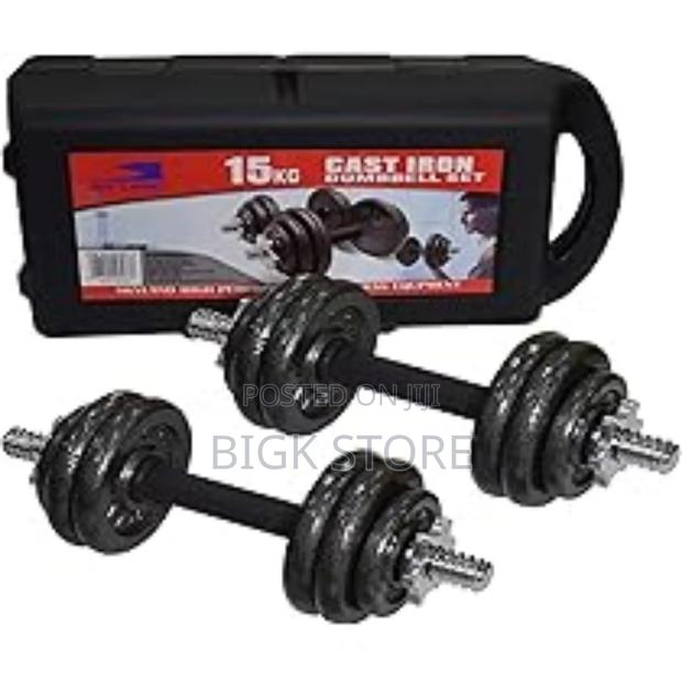 20kg Dumbell Set , Cast Iron - main view