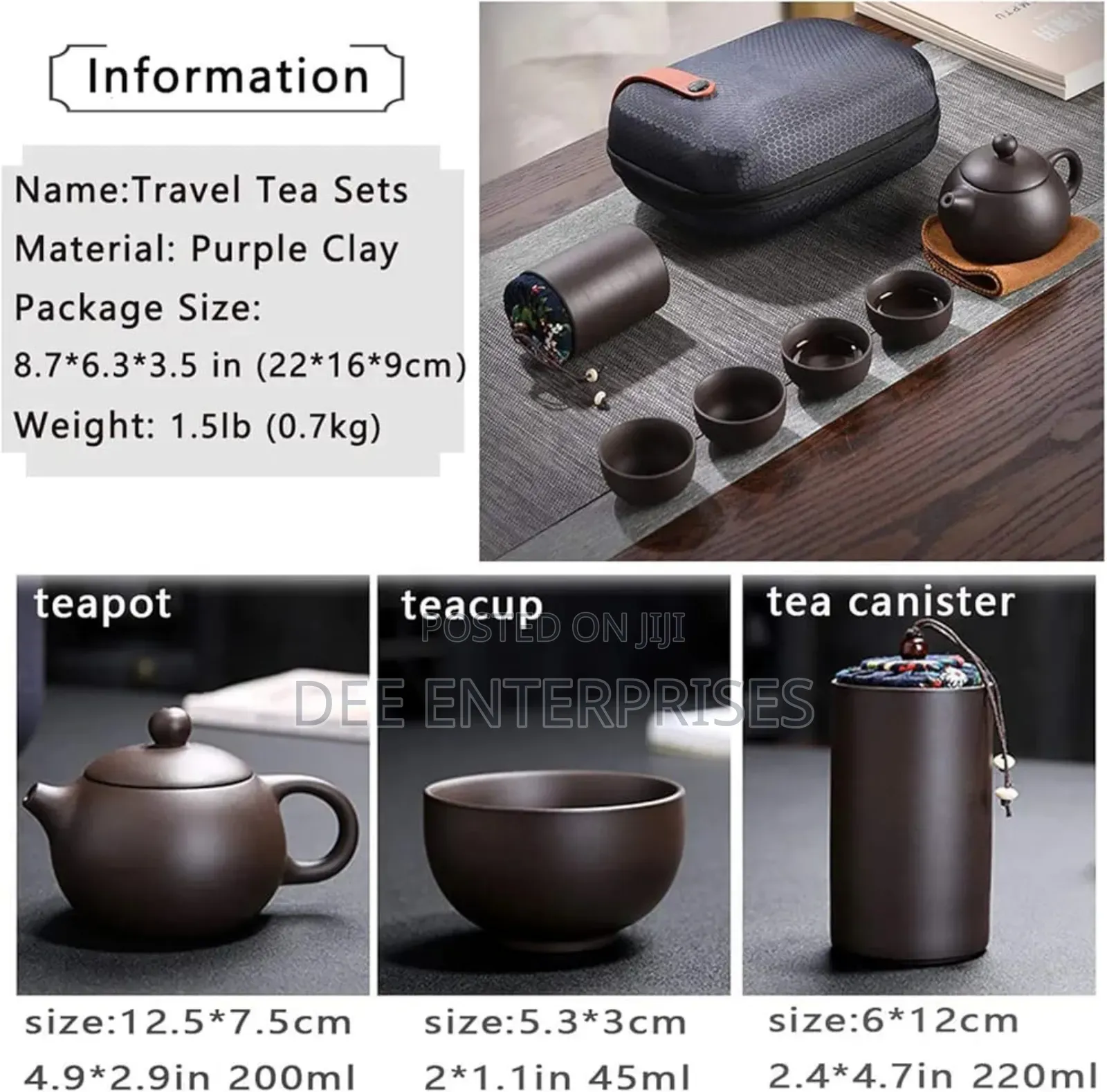 Travel Ceramic Kung Fu Teapot Set