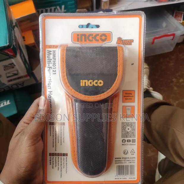 Ingco Multi-Function Hammer Multi Tool Pliers Utility Knife Hex Keys - thumbnail 7