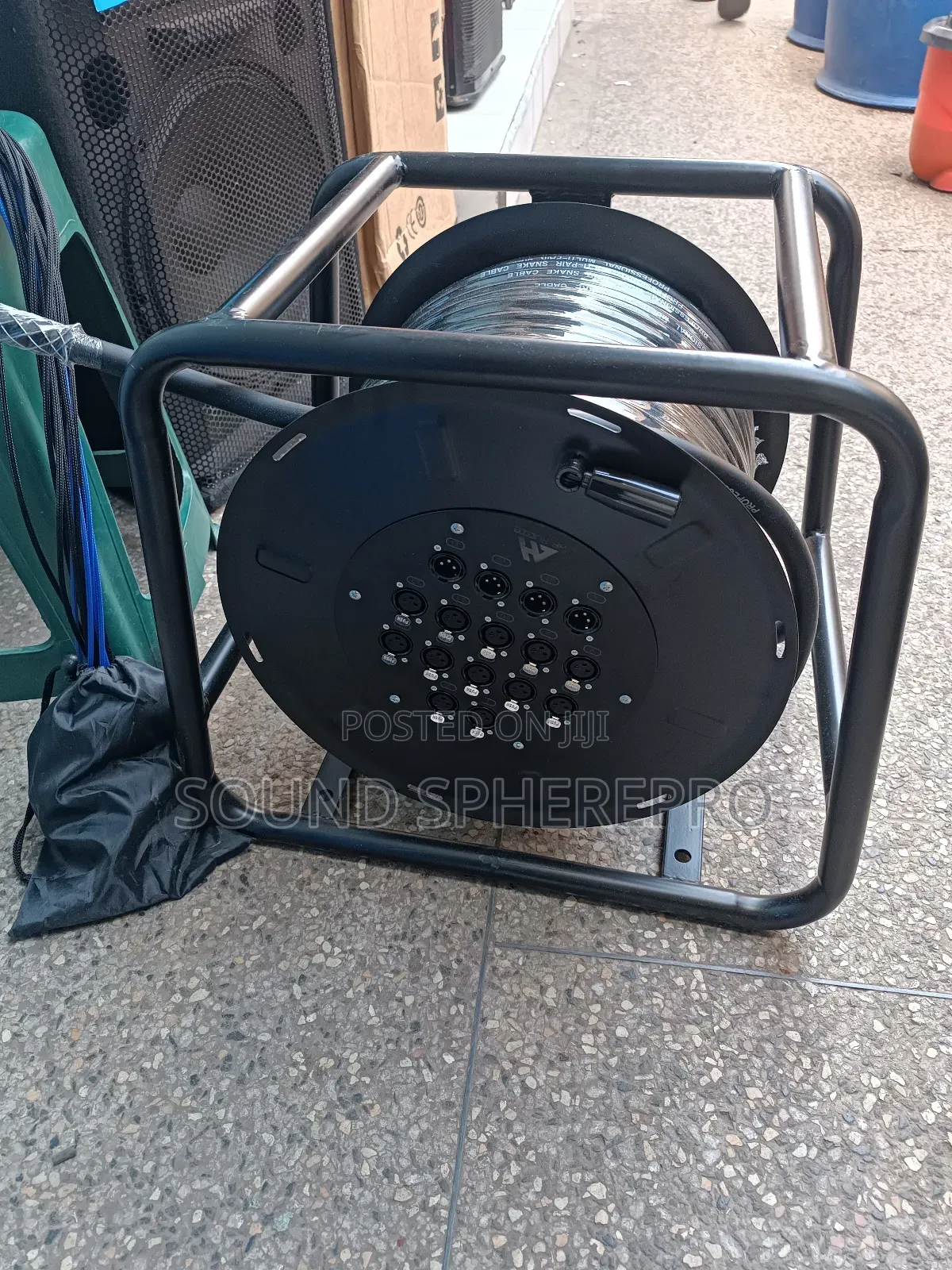 12 Input+4 Outputs 50mtrs Snake Cable Withe Cage