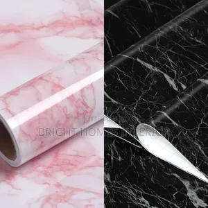 Saloon Favorable Pink Marble Contact Paper