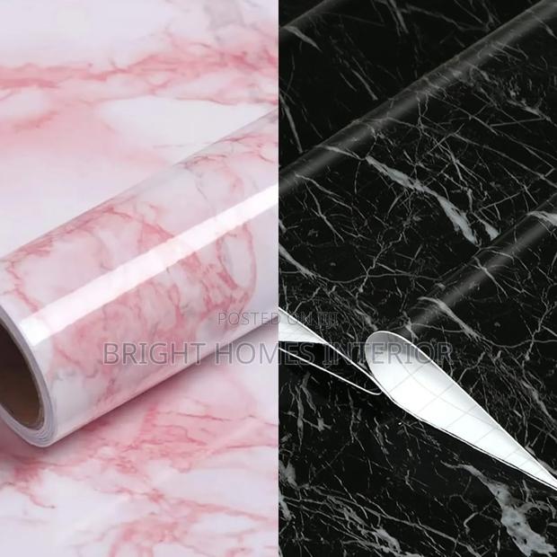 Saloon Favorable Pink Marble Contact Paper
