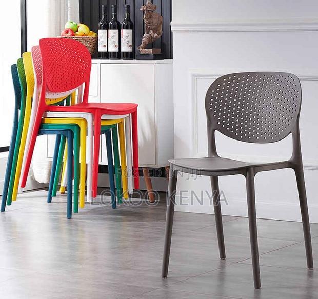 Dining Chair; Armless Nordic Plastic Fancy Colored Kids Dining Chair
