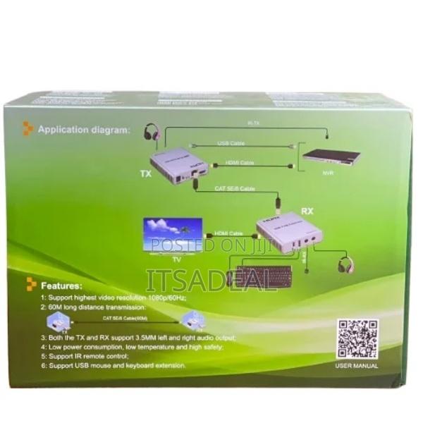 Hdmi Extender 60m Over Cat6 - main view
