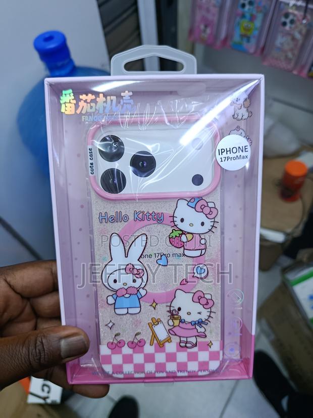 Amexie iPhone 17 Pro Max Hello Kitty Grid Magsafe Compatible Case - main view