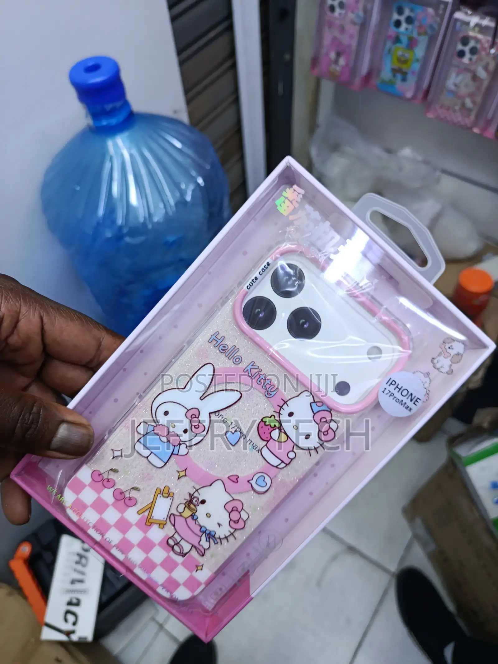 Amexie iPhone 17 Pro Max Hello Kitty Grid Magsafe Compatible Case