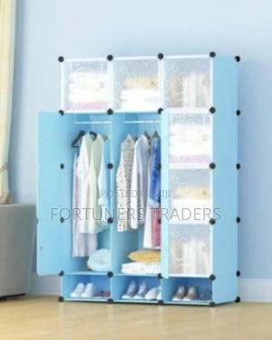 3 Column Plastic Portable Wardrobe/Closet - main view