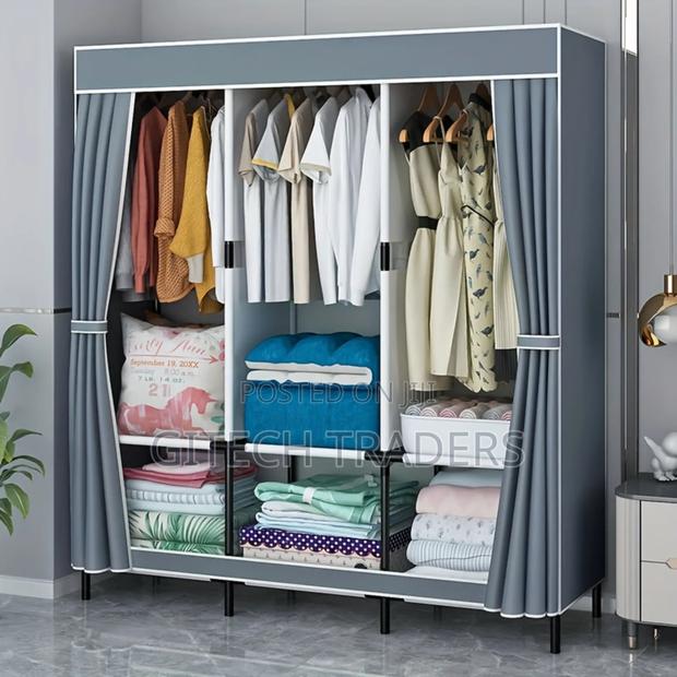 Metallic Wardrobe Portable