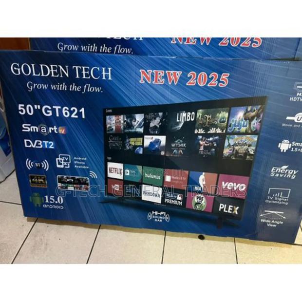 Goldentech 50inch Smart Android, Youtube, Netflix, Frameless Led Tv - main view