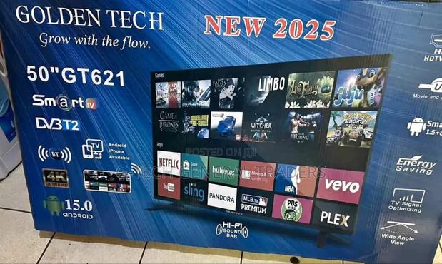 Goldentech 50inch Smart Android, Youtube, Netflix, Frameless Led Tv - thumbnail 2