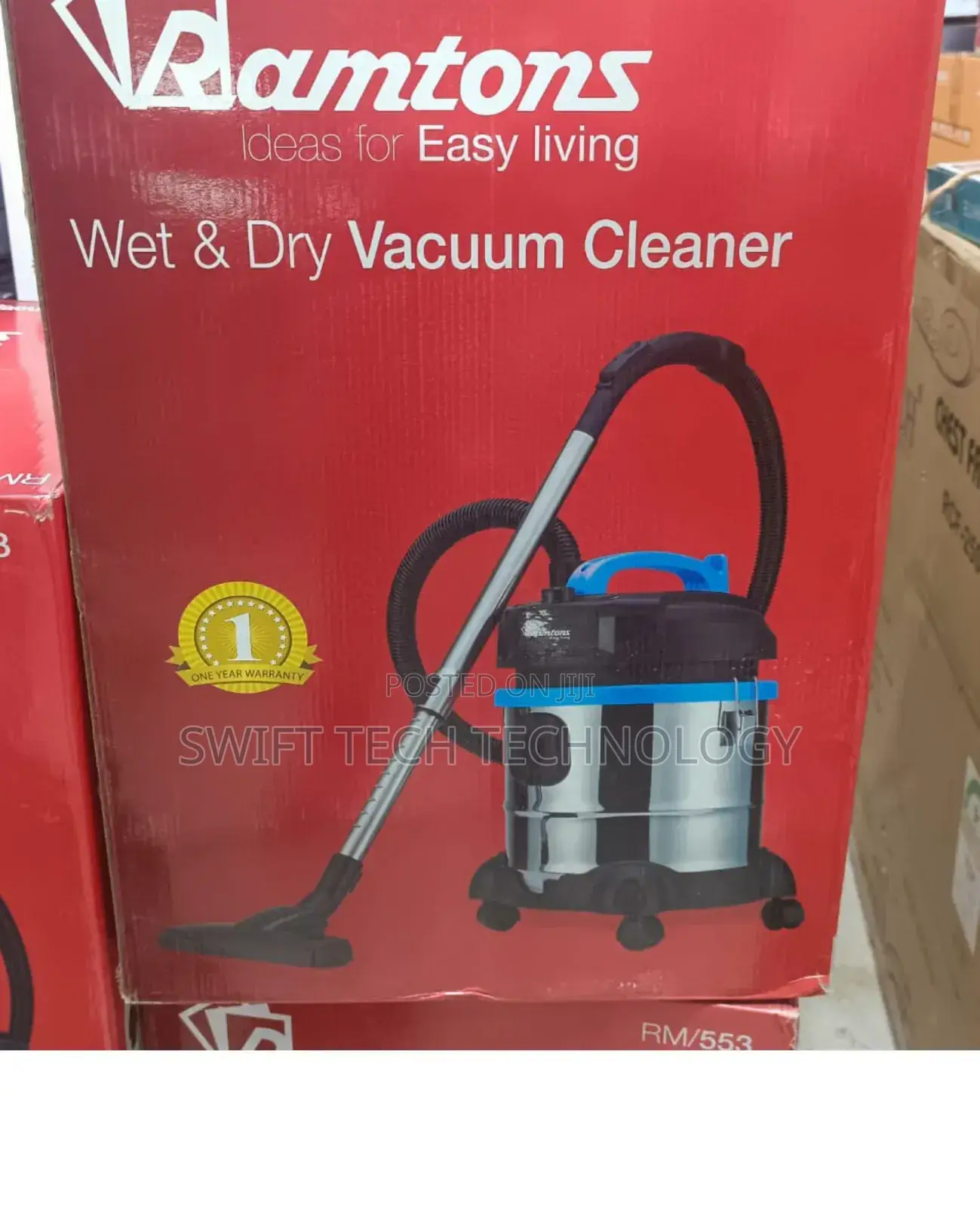 Vacuum Cleaner Ramtons Wet and Dry Rm553 