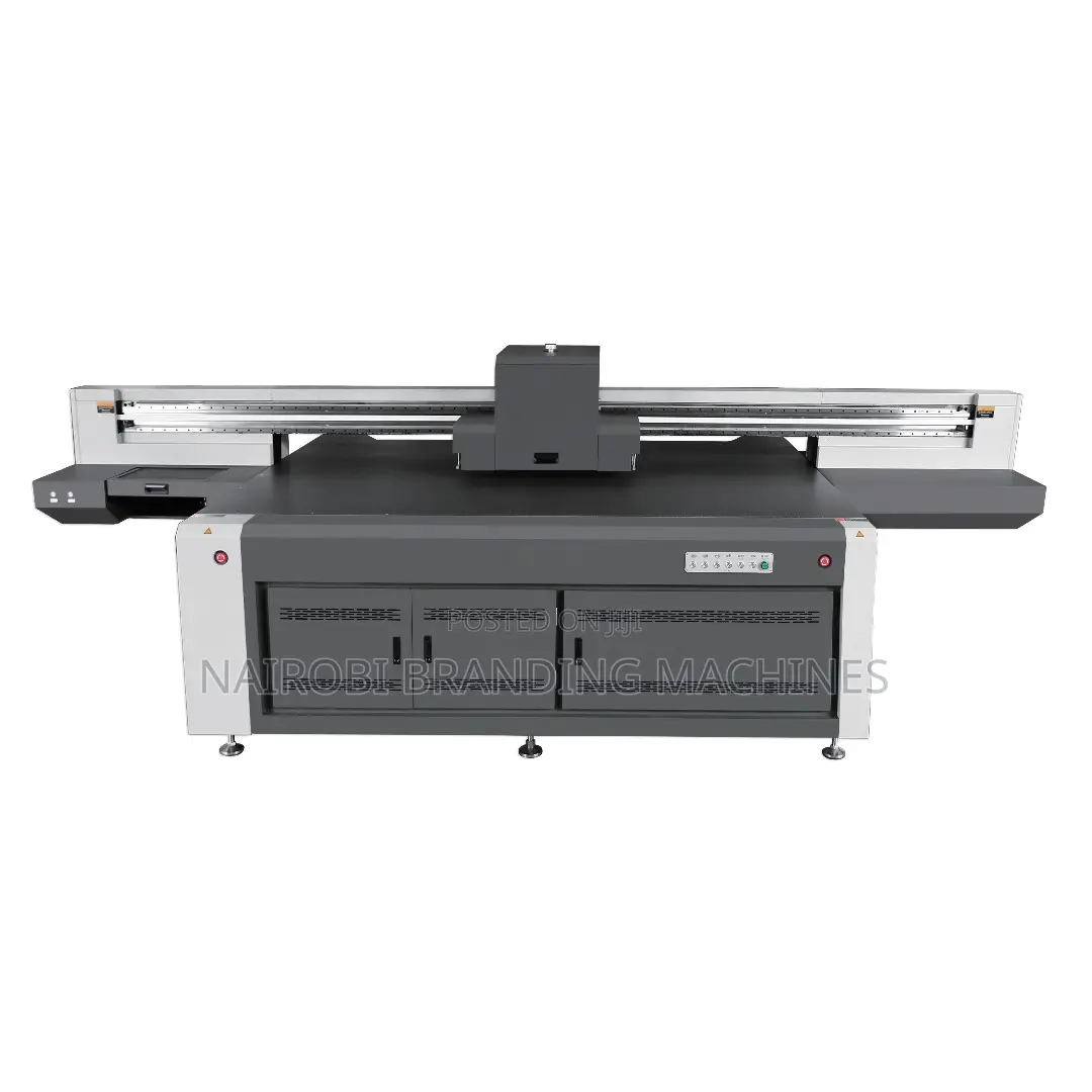 Industrial Uv Flatbed 2500mm Glass Printer With Varnish 1440dpi