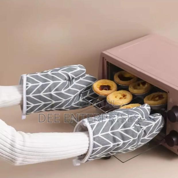 2pcs Cotton Linen Oven Gloves