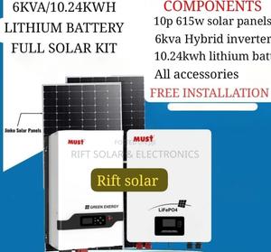 6kva Hybrid Inverter - 10kwh Lithium Battery Total Off-Grid Package - main view
