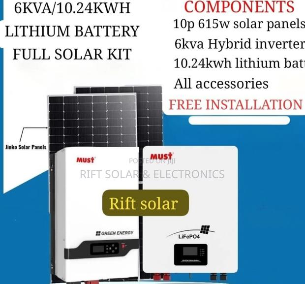 6kva Hybrid Inverter - 10kwh Lithium Battery Total Off-Grid Package