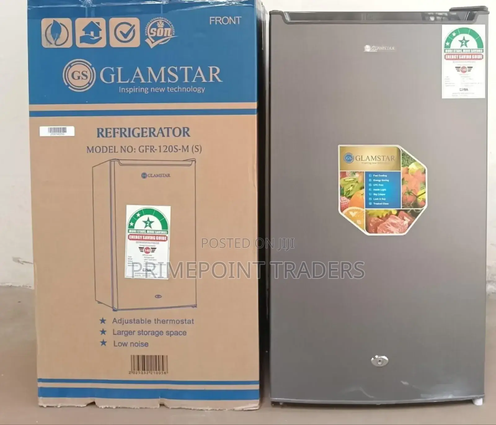 Glamstar Single Door Fridge 90litres